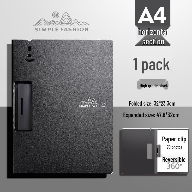 Effort-Saving A4 Multifunctional Horizontal & Vertical Folder with Maillard Color Scheme for Office, Meeting, Student, Writing Pad