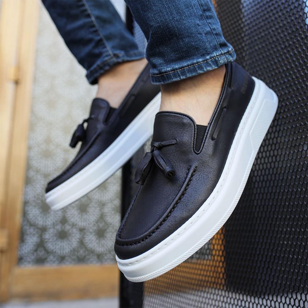 Chekich Мужская обувь, повседневная обувь, черные летние слипоны из искусственной кожи на высокой подошве, удобные модные спортивные классические свадебные офисные костюмы CH127