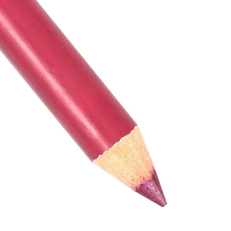 28Color Wood Lip Liner Водостойкий женский очаровательный карандаш для губ Макияж женский стойкий косметический инструмент Мягкий карандаш