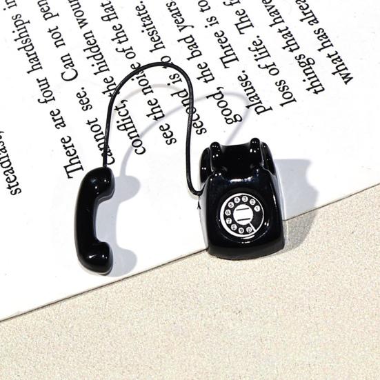 Мини-телефон Модель Кукольный Дом Миниатюрный Ретро Сплав Стационарный Телефон