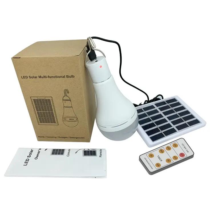 Super Bright Outdoor LED Emergency Bulbs 7W 9W Portable Outdoor Solar Powered LED Garden Lights Hanging Light Bulbs