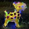 Square Shape Cartoon Animal Balloon With Wheels Luminous Balloon  Birthday Decoration