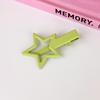 Cute Star Barrettes Clip Hairpin Y2K Girls Ornaments Headdress Hair Accessories Harajuku Barrettes Clip Bangs Hairpin