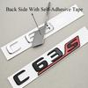 For Mercedes Benz AMG C63S Auto Tail Accessories New 3D ABS Car Styling Logo C63S Badge Sticker Rear Trunk Emblem Decals AV1