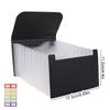 12-layer A6 Accordion Bag Large-capacity Shrinkable Portable Documents Organizer Multi-Page Classification Solid Color