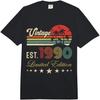 Vintage 1990 Music Retro 36 Years Old Gifts 36th Birthday T Shirts Humor Streetwear Tee Short Sleeve Loose Clothing Unisex