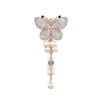 Sea Turtle Butterfly Card Retractable Badge Reel with Diamond Decor Staff Nurse Work Card Clip Lanyard Pass Access Bus Card Clip