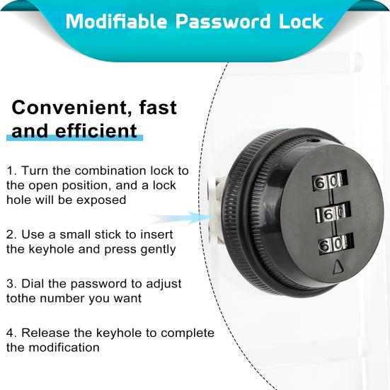 2Pcs Large Universal Thermostat Lock Box with Modifiable Password, Clear Thermostat