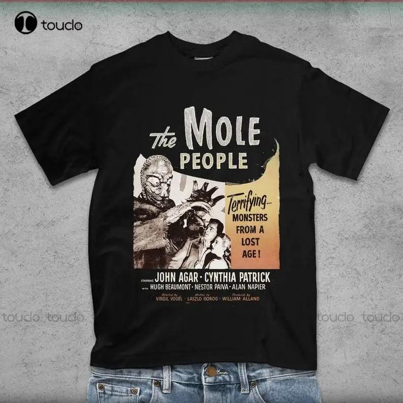 The Mole People Tshirt 50s Horror Movie Classic Horror Vintage Movie Tshirt Retro Digital Printing Tee Shirts Custom Gift