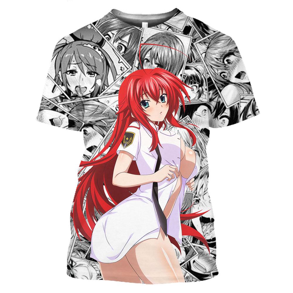 Мужские футболки Rias Gremory High School DxD аниме сексуальная рубашка извращенца футболка женская футболка мужские футболки из полиэстера альтернатива