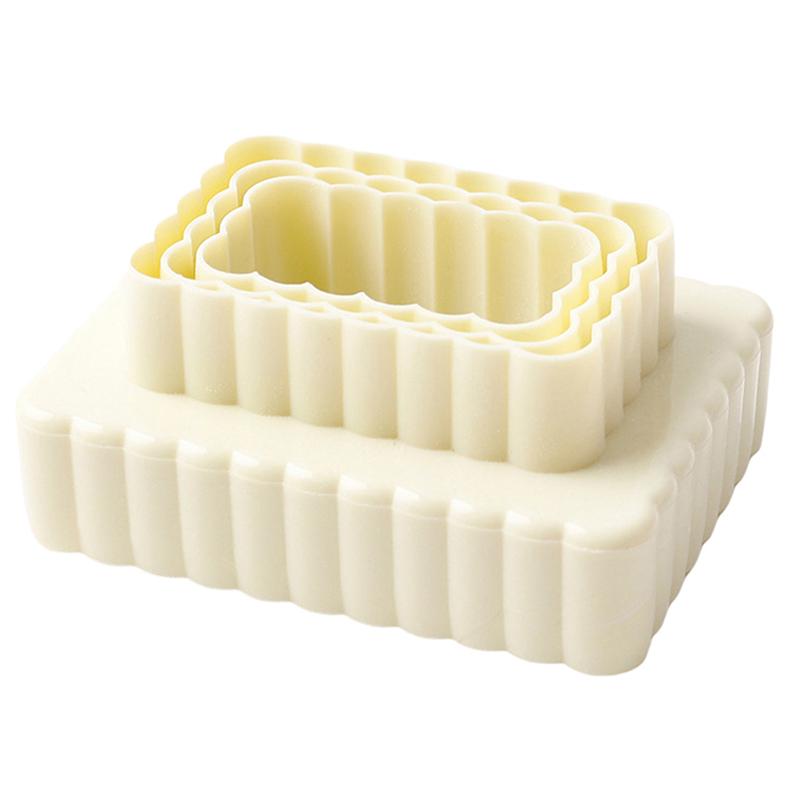 3Pcs/Set Square Biscuit Molds DIY Fondant Cookie Mold Cake Decorating Tool Cookie Cutters Baking Supplies