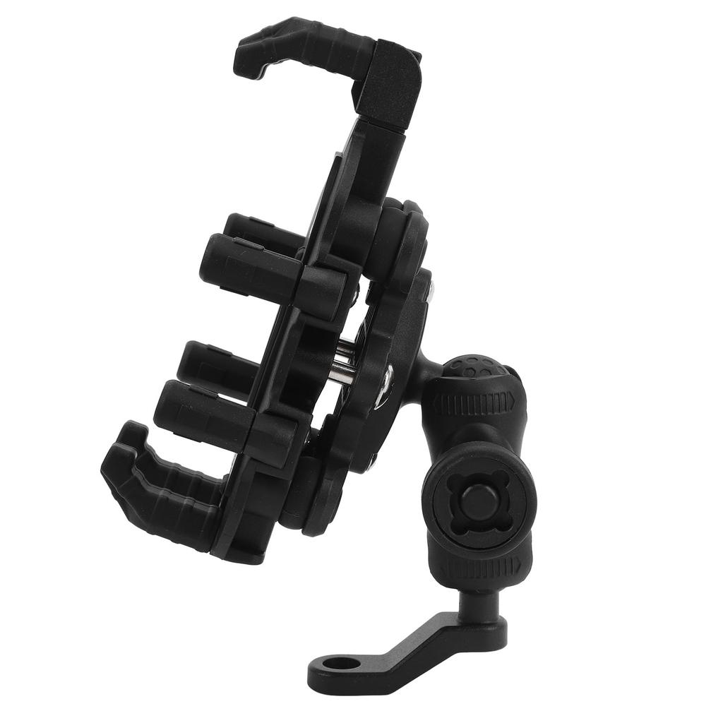 Мотоциклетное крепление для телефона с предохранительным замком, амортизацией, вращением на 360 градусов, регулируемый держатель для телефона на зеркало заднего вида