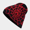 Y2K Стиль эластичная шапка складная женская с рисунком паука теплая модная вязаная шапка
