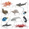 Реалистичный Набор Моделей Существ Тихого Океана ПВХ Серый Кит Акула Краб Черепаха