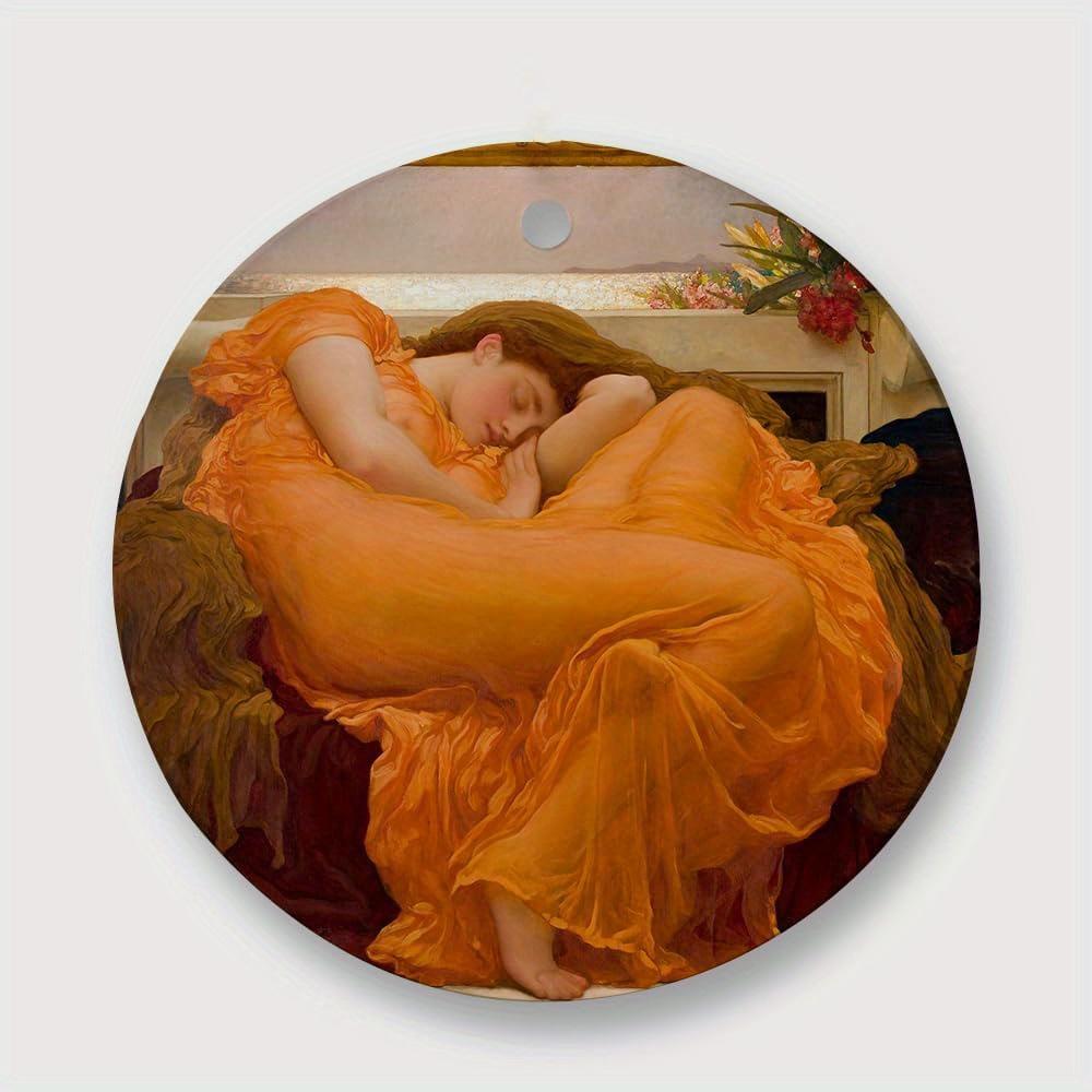 1 шт. 2D Плоская Деревянная Орнаментная Картина Маслом Девы Марии и Младенца Иисуса Нежных Объятий - 20 см