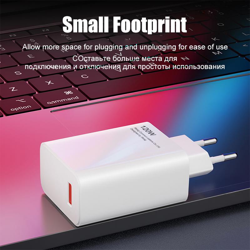 USB-зарядное устройство со сверхбыстрой зарядкой 120 Вт для Xiaomi Mi Civi 11t 12t 13 Pro Redmi Note 12 Pro A1 A2 Poco X5 F4 GT Type C, зарядный кабель
