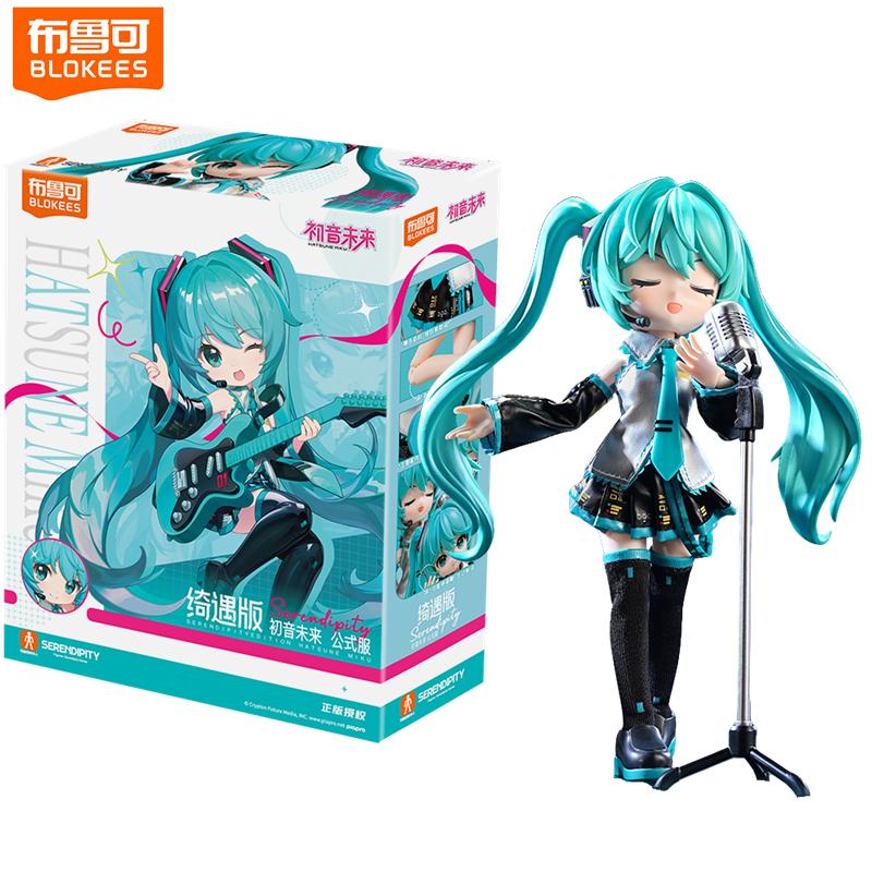 Оригинальная Hatsune Miku Q-версия 17-е Чудесное Издание Miku Singer Фигурка Действия Подвижные Суставы Сборная Игрушка Кукла Подарок