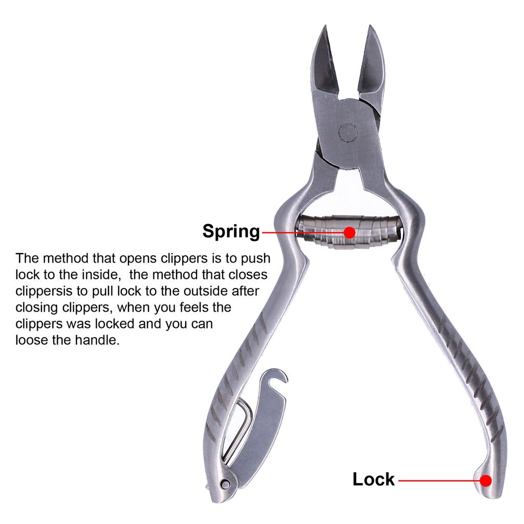 Кусачки для ногтей на ногах из нержавеющей стали, кусачки для вросших ногтей, профессиональные педикюрные кусачки для ногтей