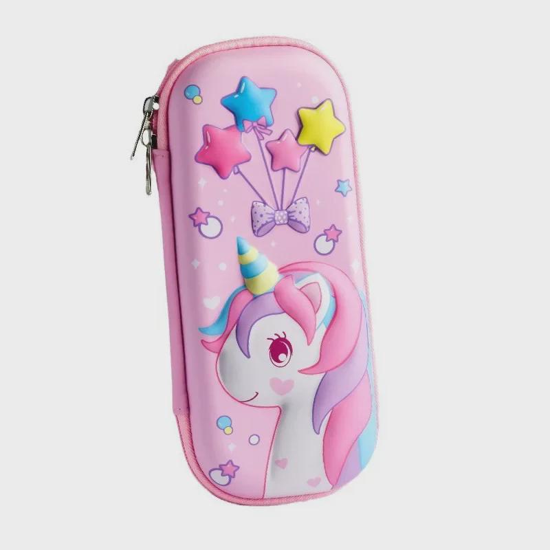 Милый двухслойный пенал для девочек первого класса – большая вместительная коробка для канцелярских принадлежностей для школьников