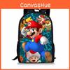 Mario Super Double Shoulder School Bag With Durable Material Pattern Playful