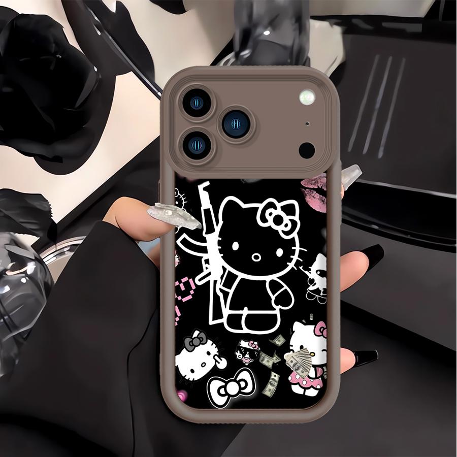 Ak47 K-Kittys Cat Phone Cover Case for Apple iPhone 17 Pro Max 13 Mini 14 Plus 16e XS XR 16 Air 15 11 12