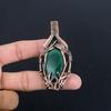 Malachite Pendant, 999 Copper Wire Wrapped Pendant Jewelry. Gift For Women Handmade Pendant Gemstone Jewelry