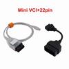 Новый Mini-VCI V18.00.008 Для-TOYOTA OBD2 Автомобильный Диагностический Кабель Mini VCI J2534 FTDI FT232RL TIS Techstream Автомобильные Кабели Разъемы