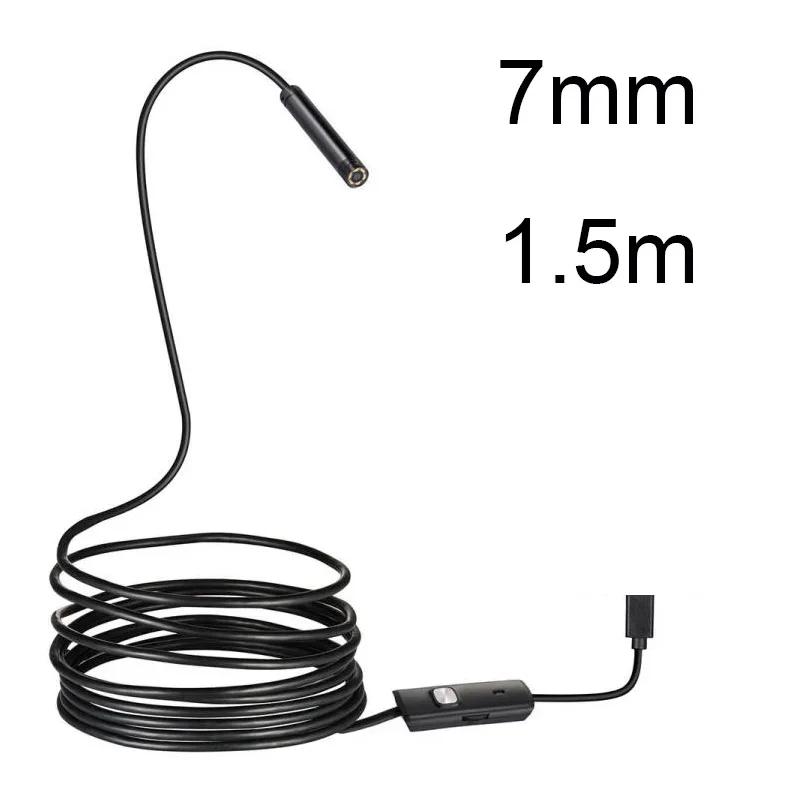 3-в-1 Android Эндоскоп 5.5-7мм USB/Micro USB/Бороскоп Инспекционная Камера Водонепроницаемая для Смартфона Эндоскоп Камера