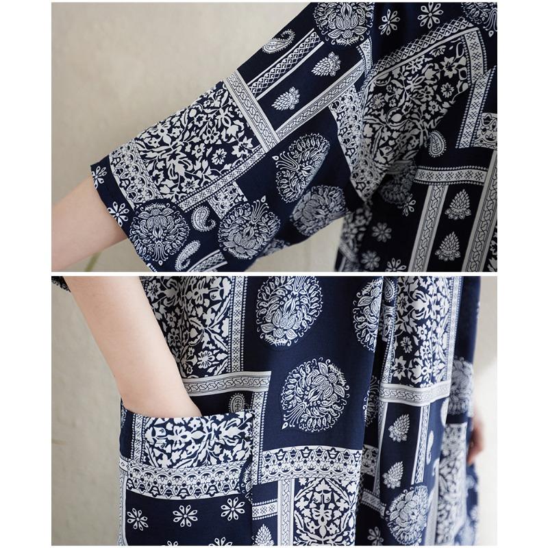 Dimanaf 2025 Новое летнее женское платье больших размеров с винтажным принтом Свободное базовое пляжное повседневное длинное платье