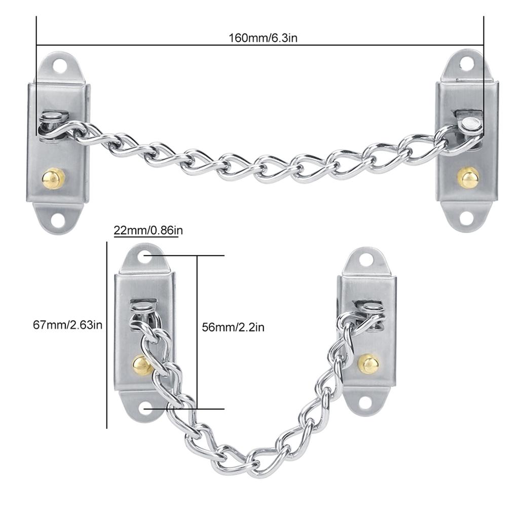 Нержавеющая сталь Детская безопасность Противоугонная дверная цепочка Замок безопасности для алюминиевого сплава окна