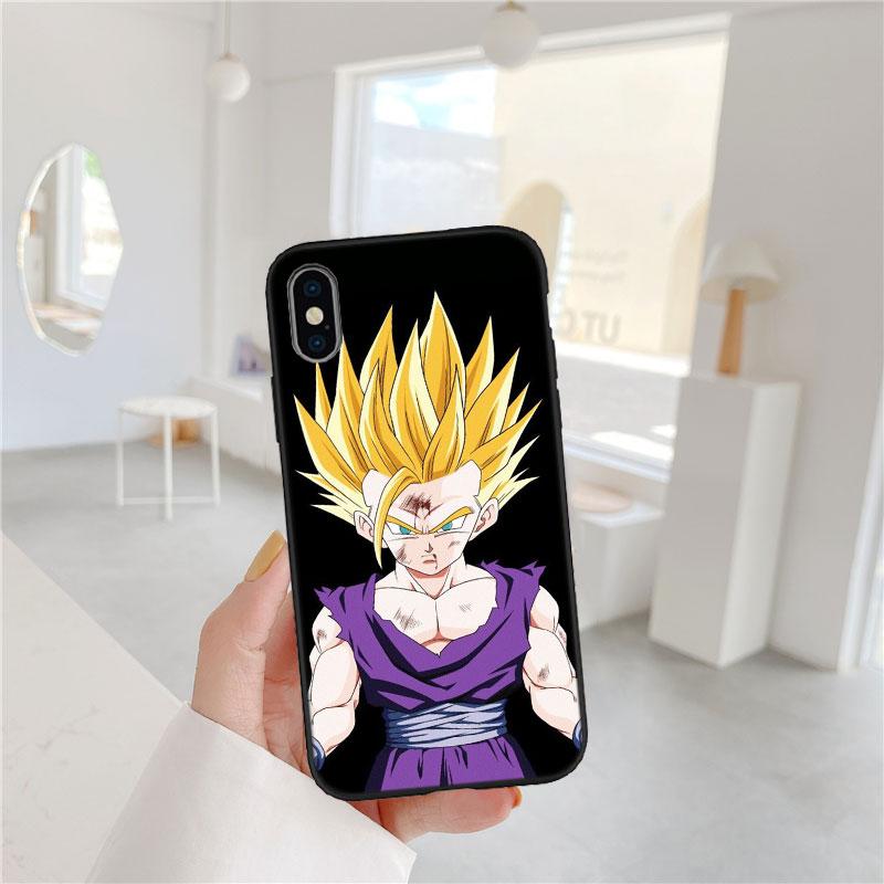 LO36 Dragon Ball Gohan Soft Shell Phone Case for iPhone SE X XS XR 11 16E 17 Pro Max Air 8 7 6 6s Plus