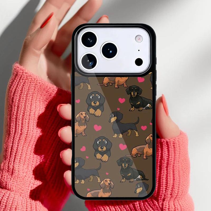Мультяшный Животный Собака Кошка Свинья Чехол для Телефона для iPhone 17 16 15 14 13 Pro Max Задняя Крышка для 12 11 Pro Coque