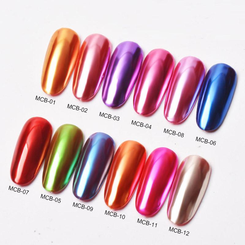 1 Box Rub Dust Dip Shining Manicure Decoration Nail Powder Nail Glitter Nail Mirror Flour