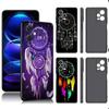 Dreamcatcher Art Black Silicone Phone Case For Xiaomi Redmi Note 9 10 11 11S 11T 12 13 Pro 5G Plus 9S 10S 12S