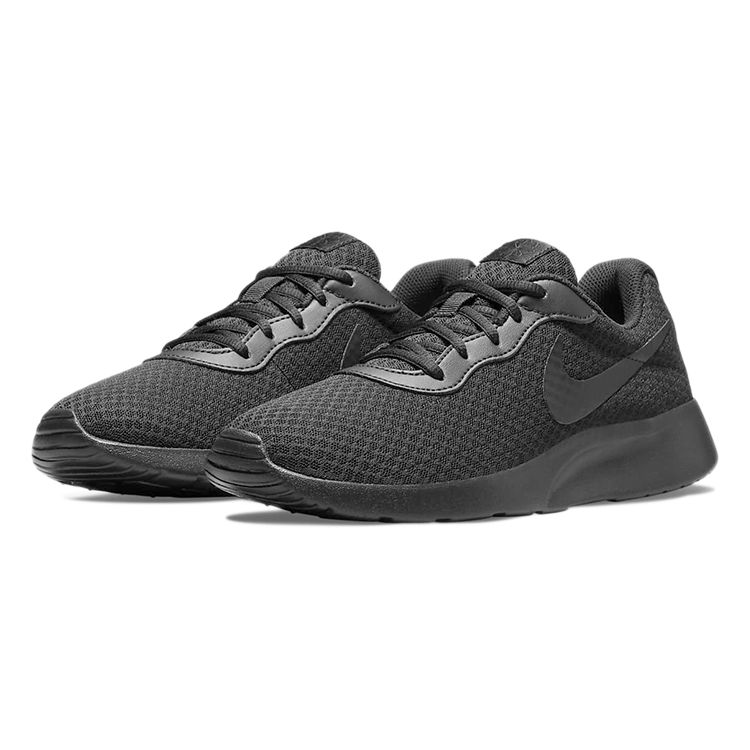 Nike Tanjun Triple Black Women Sneakers Barely-Volt DJ6257-002