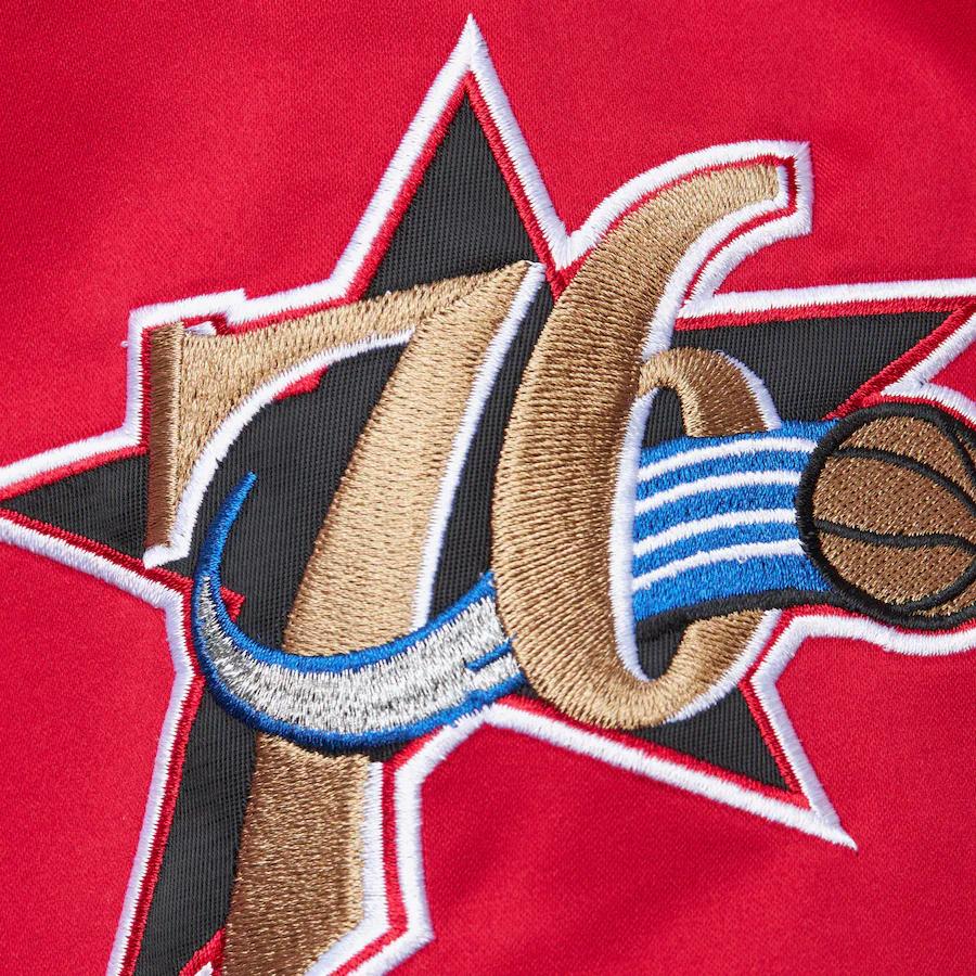 Mitchell Ness X NBA Philadelphia 76ers Куртки и Пальто Мужские Черные JK8062-P76BLCK