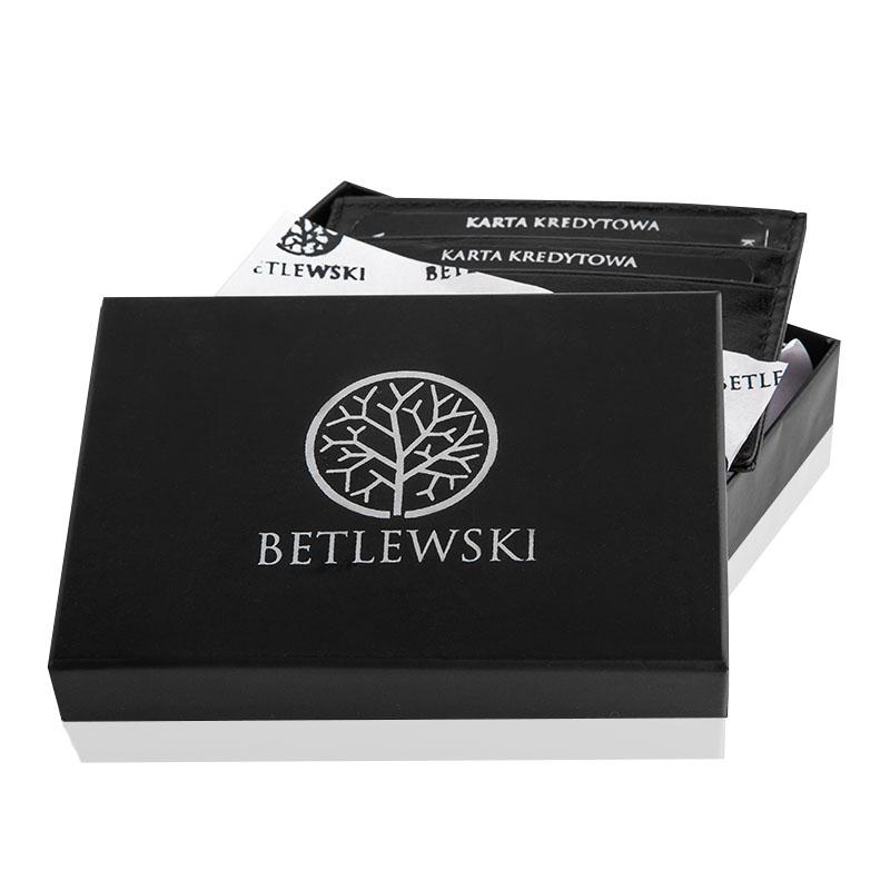 BEZ-08 BLACK BUSINESS card case + CERTIFICATE
