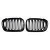 Двойная линия передняя решетка капота решетки глянцево-черные для BMW E46 2-дверный 1998-2001