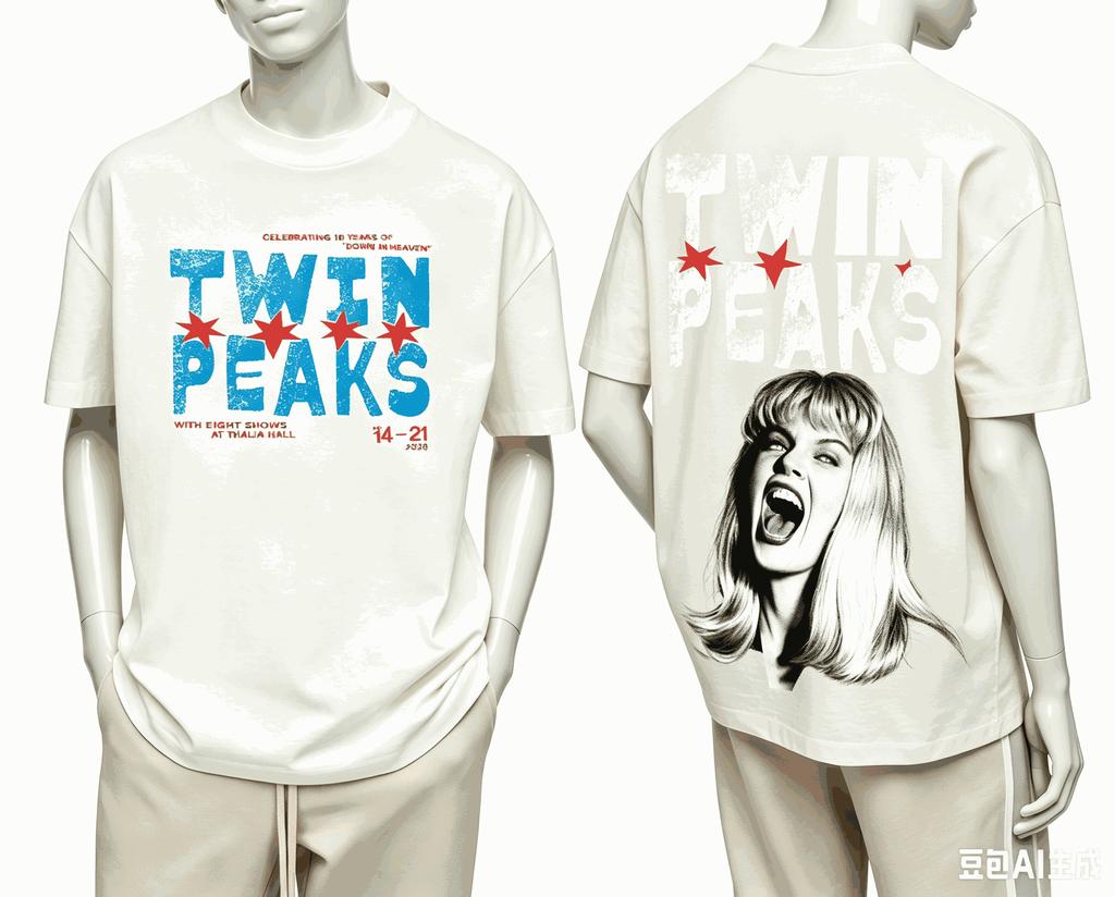 Twin Peaks For Fan Gift Tshirt Unisex Unisex Harajuku Oversized Unisex Short Sleeve Streetwear High Quality Couples Classic Soft