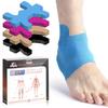 KTQUICK Kinesio Эластичный Бандаж на Лодыжку Спортивный Синий [Упаковка 12 шт.] Предварительно Нарезанный Тейпинг, Тейп, Марафон, Тейп, Бег,