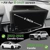 Органайзер для хранения на приборной панели Muslogy Подходит для -2024 2025 Toyota Corolla и -2025 Corolla Cross Аксессуары Нескользящий Коврик За Экраном Для 8-Дюймового Сенсорного Экрана
