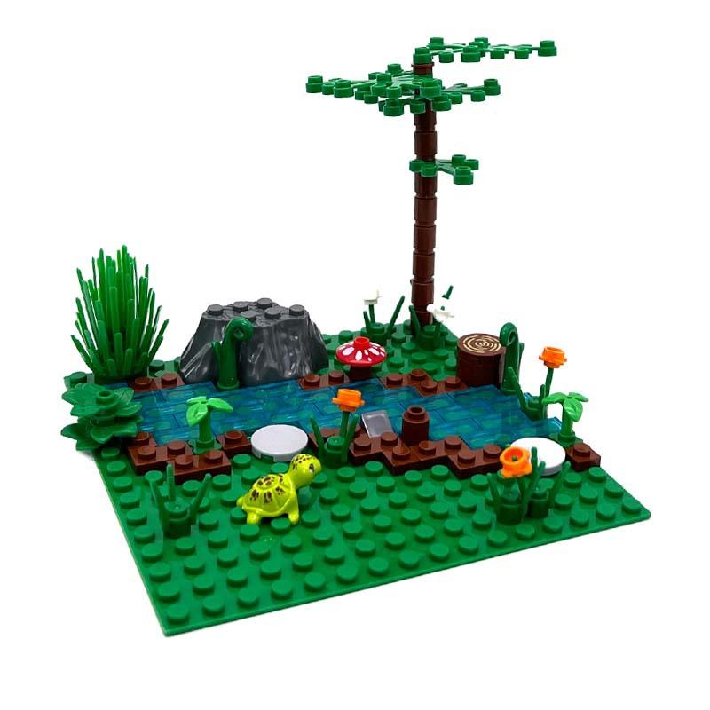 Camping Picnic Tent Outdoor Small Particle Building Blocks For Diy Assembly Creative Plastic Toys