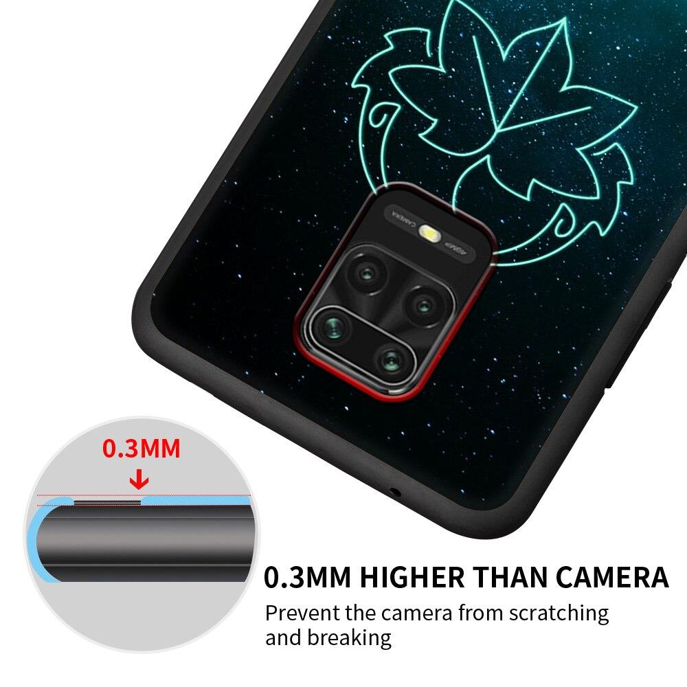 Аниме genshin Impact Constellation eula для Xiaomi Redmi Note 9S 9 8 7 10 Pro 8T 9C 9A 8A K40 Мягкий чехол для телефона из ТПУ черный чехол