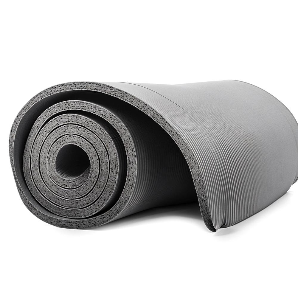 NEEDIVYOU Extra Thick Non-Slip Yoga Mat – 61x181 Cm, Grey, with Carrying Strap