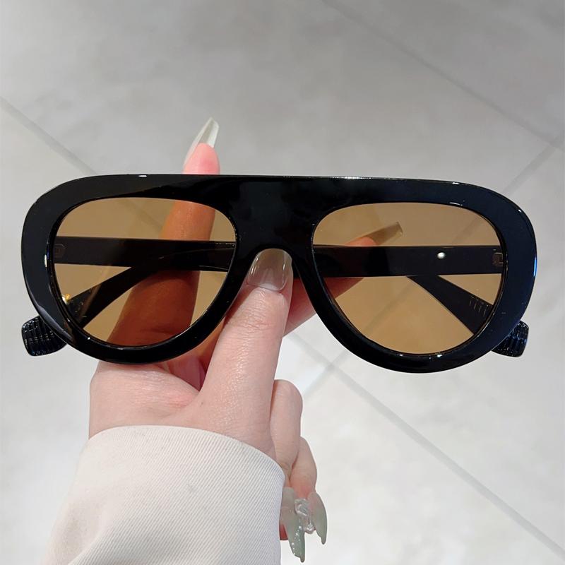 Солнцезащитные очки-авиаторы мужские винтажные с цветной оправой в стиле «конфетти», для улицы, повседневные, женские, ретро, стильный дизайн, защита от УФ-лучей, декоративные