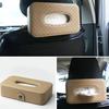Car Tissue Box Tissue Bag Leather Seat Back Tissue Box Holder Auto Styling Decoration Car Interior Accessories