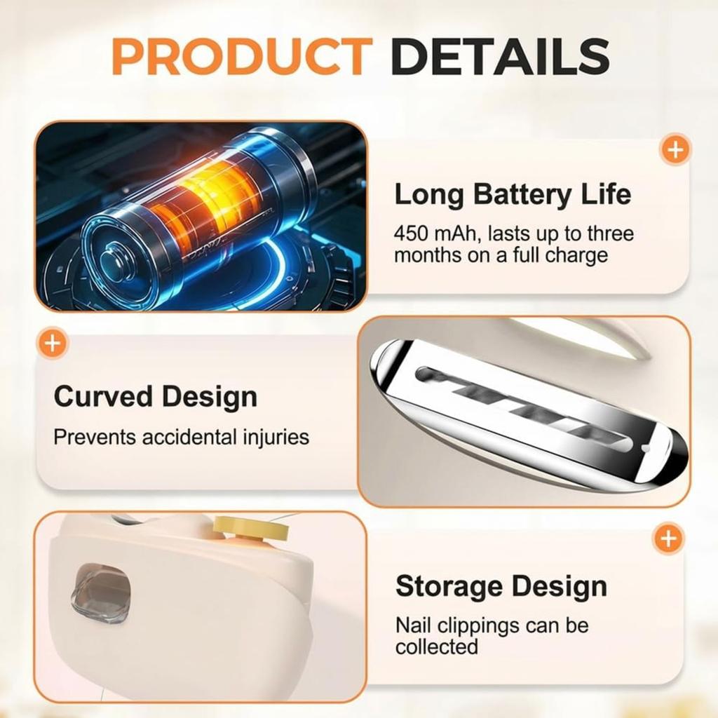 3-in-1 Automatic Electric Nail Clipper with Polishing, 2026 Upgraded Electric Nail Clippers for Seniors Adults, Baby Electric Nail Trimmer