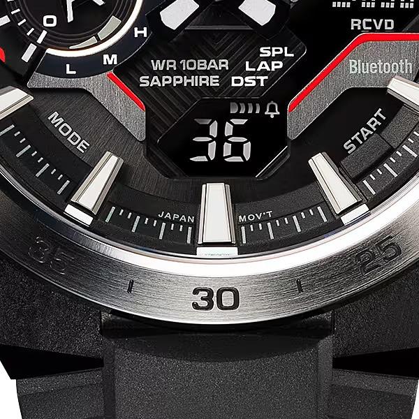 Casio Мужские круглые часы EDIFICE ECB-2200YP-1AJF [EDIFICE WINDFLOW] Черный карбон *Нержавеющая сталь