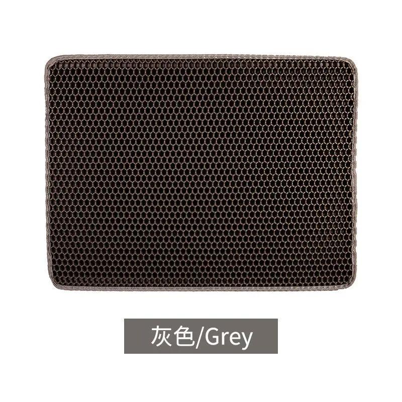 Коврик для кошачьего туалета, двухслойный водонепроницаемый коврик-ловушка, устойчивый к моче, легко чистится, нескользящий коврик для унитаза, кошачья царапина, большой коврик для ног