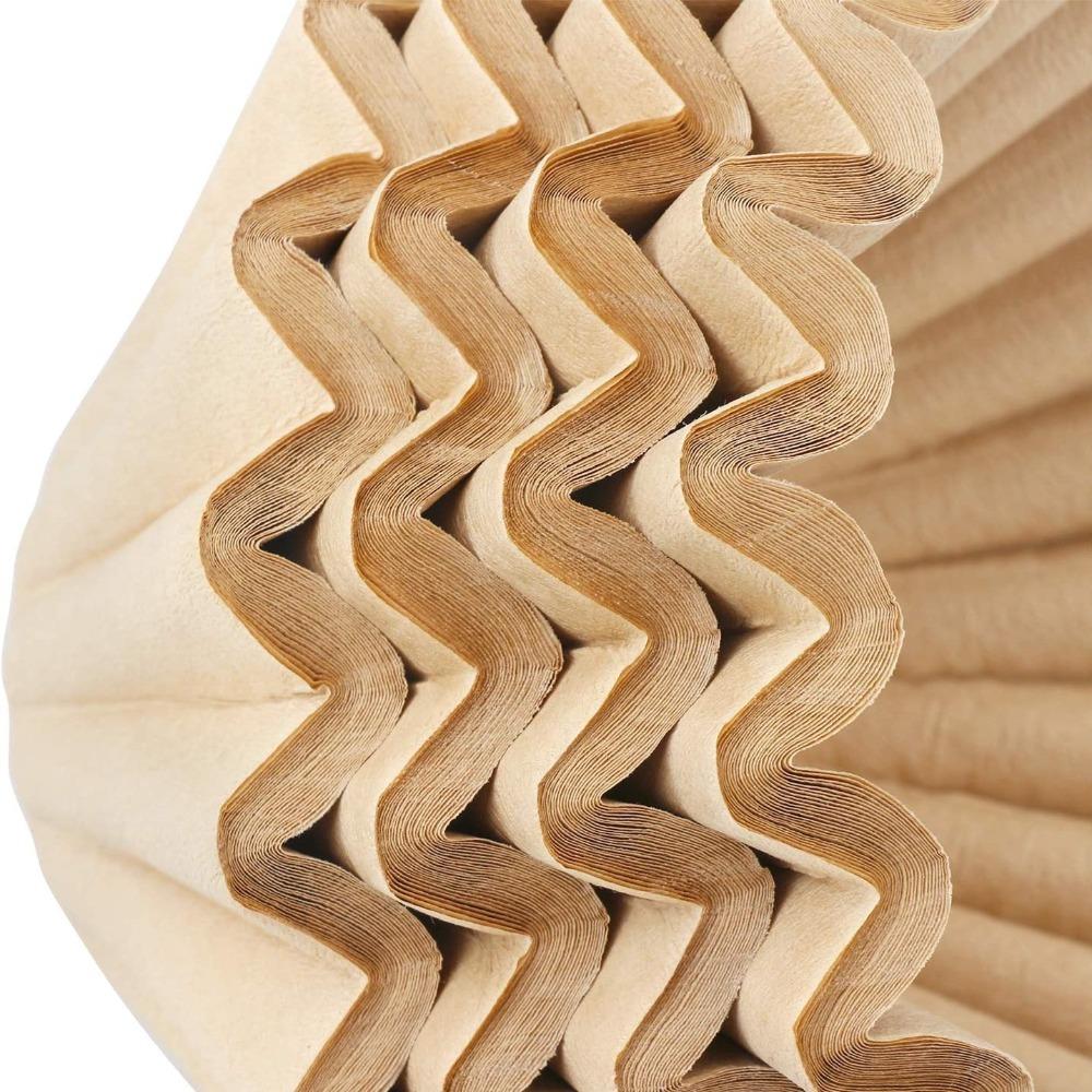 50 шт. Кофе ручной заварки Кофейная фильтровальная бумага Волнистый узор Бумага для фильтрации пирога Кофейный фильтр